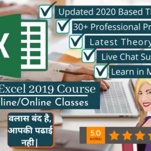 MS Excel 2020 Updated Project Based Class By VedantSri