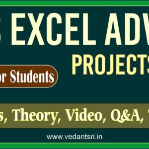 Excel Projects For Students Only VedantSri 2022